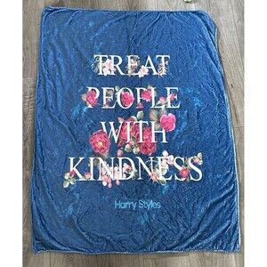 Harry Styles 48”x 38” Soft Throw Treat People With Kindness SEE PICS